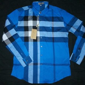 Burberry button up shirt. Please read description